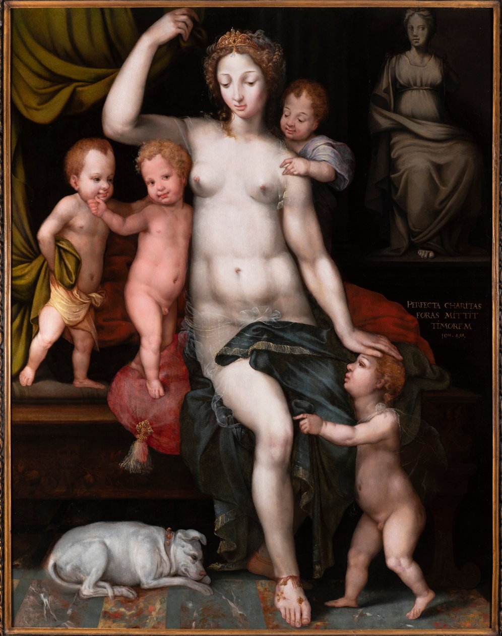 A tökéletes szerelem allegóriája, 1540 körül. alkotó: Vincent Sellaer