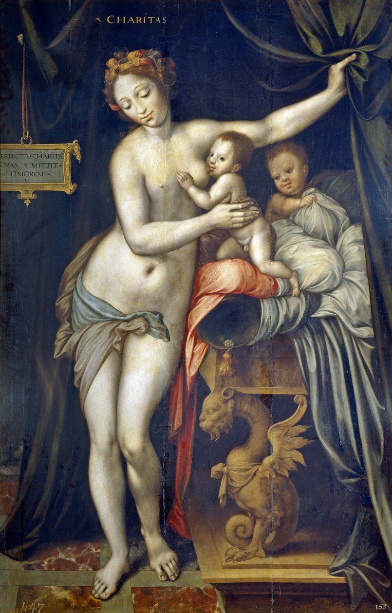 Vincent Sellaer (1490-1564) jótékonysági szervezet, 1555 körül - Olaj, fa alkotó: Vincent Sellaer