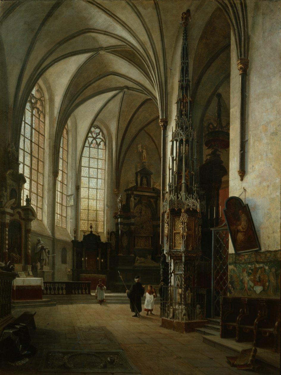 A Szent Lambertus templom belseje alkotó: Vincent Stoltenberg Lerche