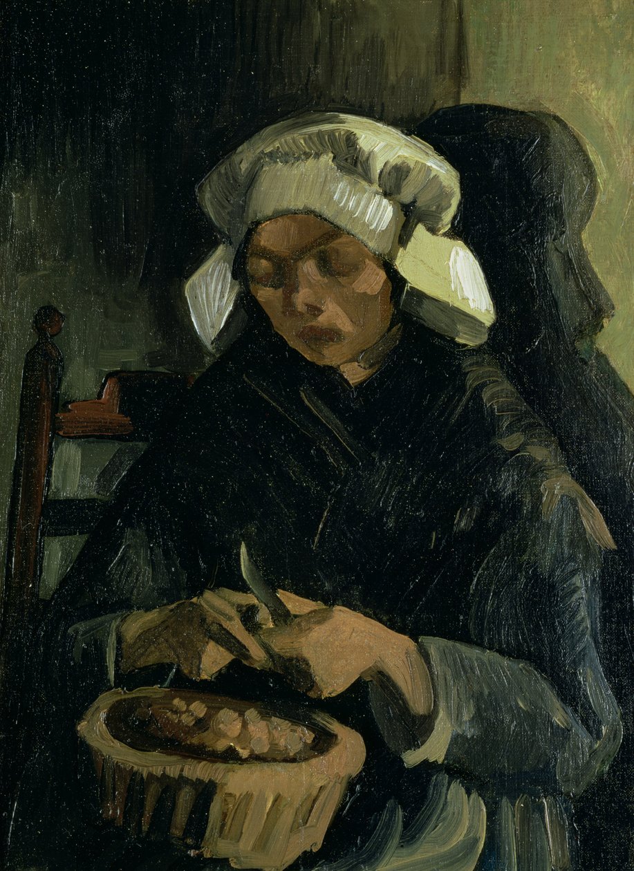 Egy paraszt a neuneni burgonyahámozásból, 1885 alkotó: Vincent van Gogh
