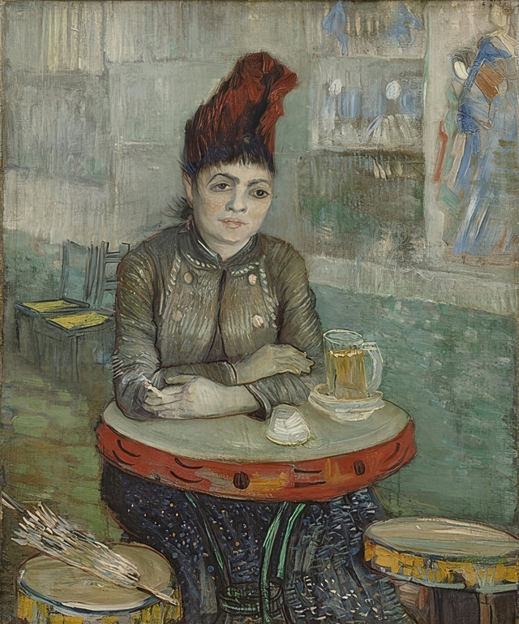 Agostina Segatori a Café Le Tambourinban. 1887 alkotó: Vincent van Gogh