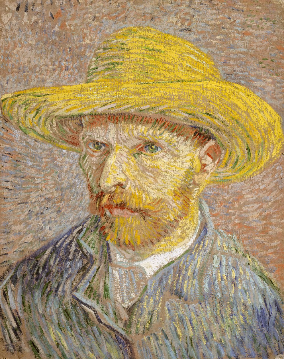 Önarckép szalmakalappal alkotó: Vincent van Gogh