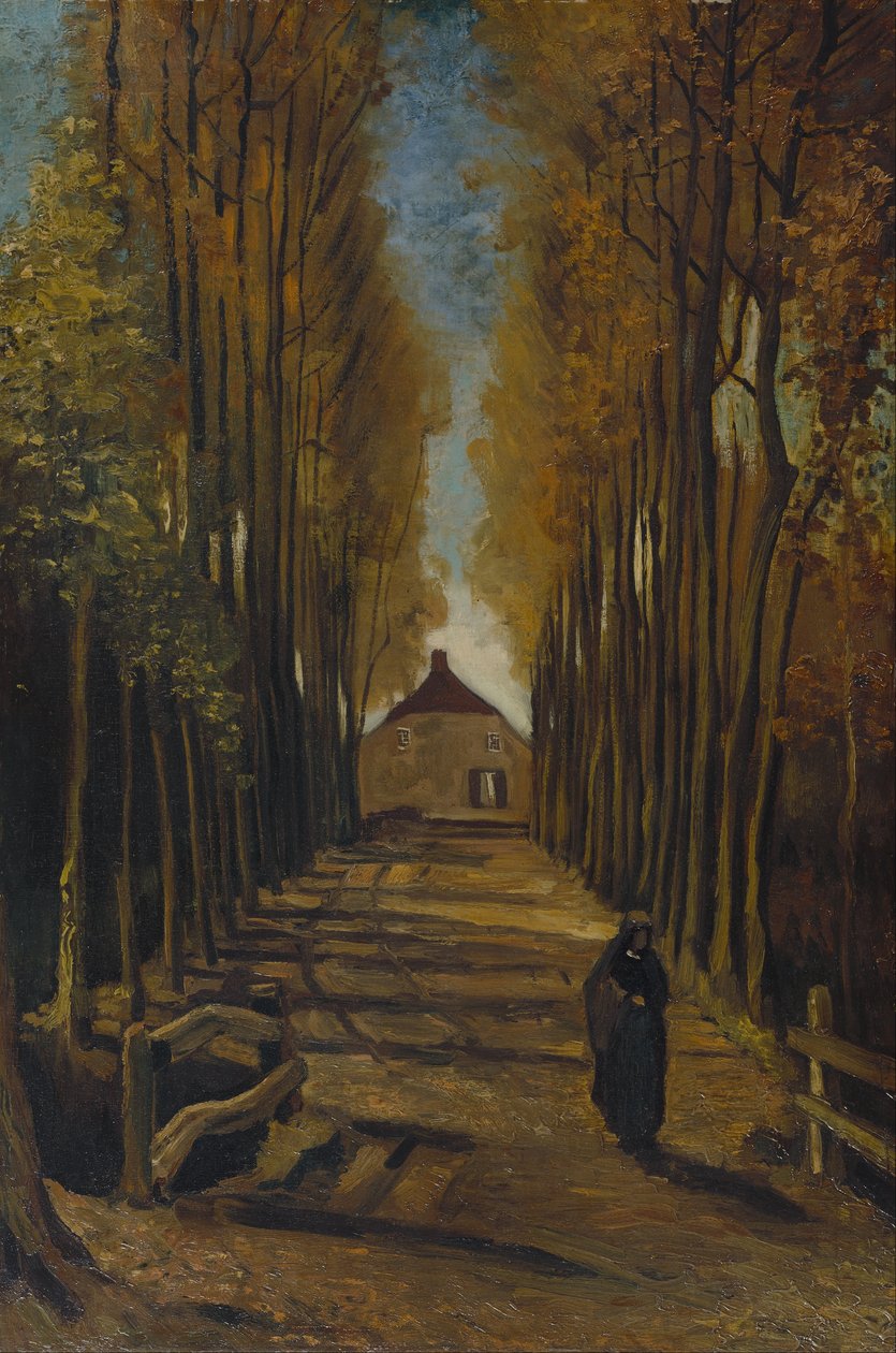 A nyárfasor ősszel alkotó: Vincent van Gogh