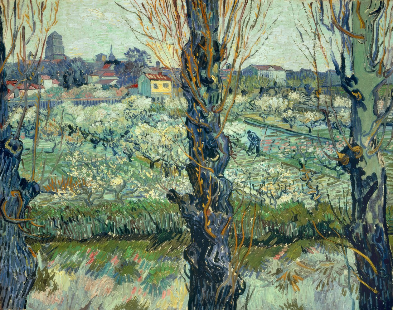 Kilátás Arles-ra alkotó: Vincent van Gogh