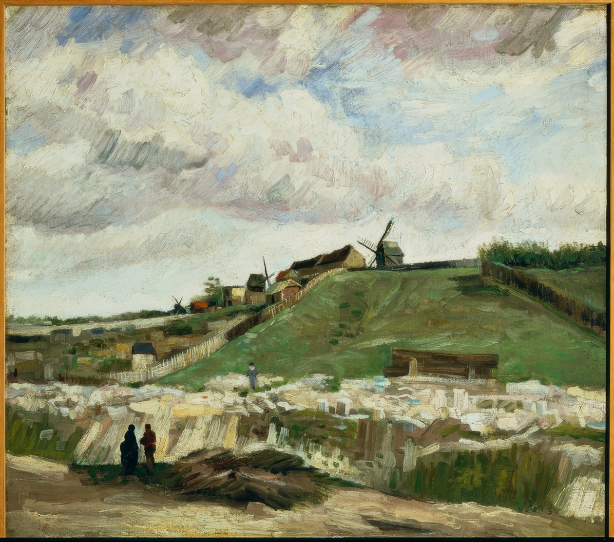 Kilátás a Montmartre-ra a kőbányával és a malmokkal alkotó: Vincent van Gogh