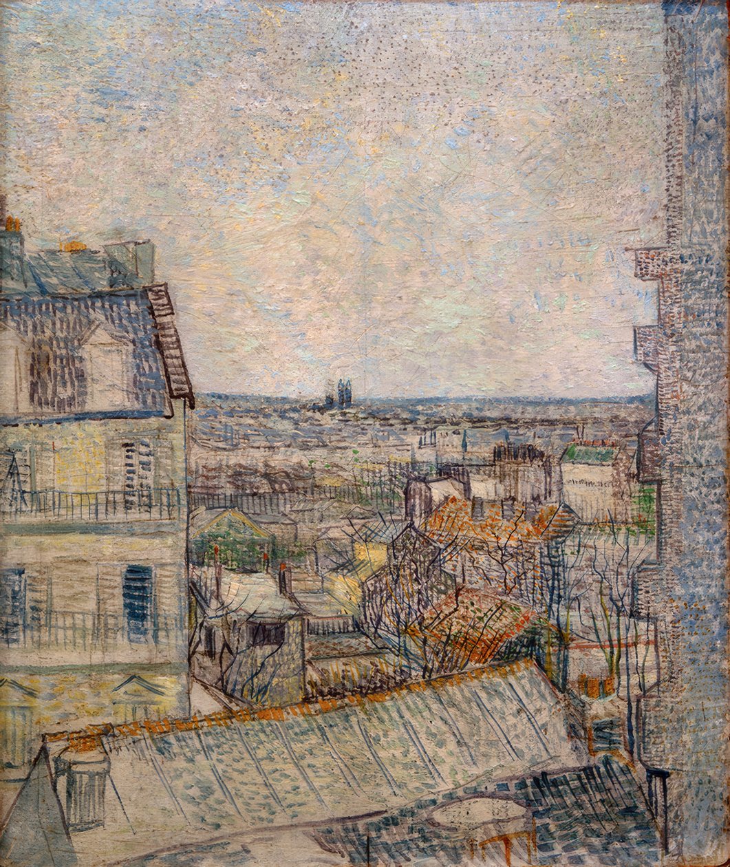 Kilátás a Rue Lepic-i lakás ablakából alkotó: Vincent van Gogh