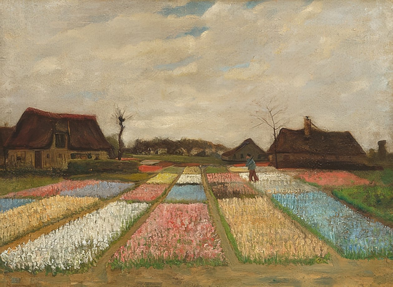 Virágágyások Hollandiában. 1883 körül alkotó: Vincent van Gogh