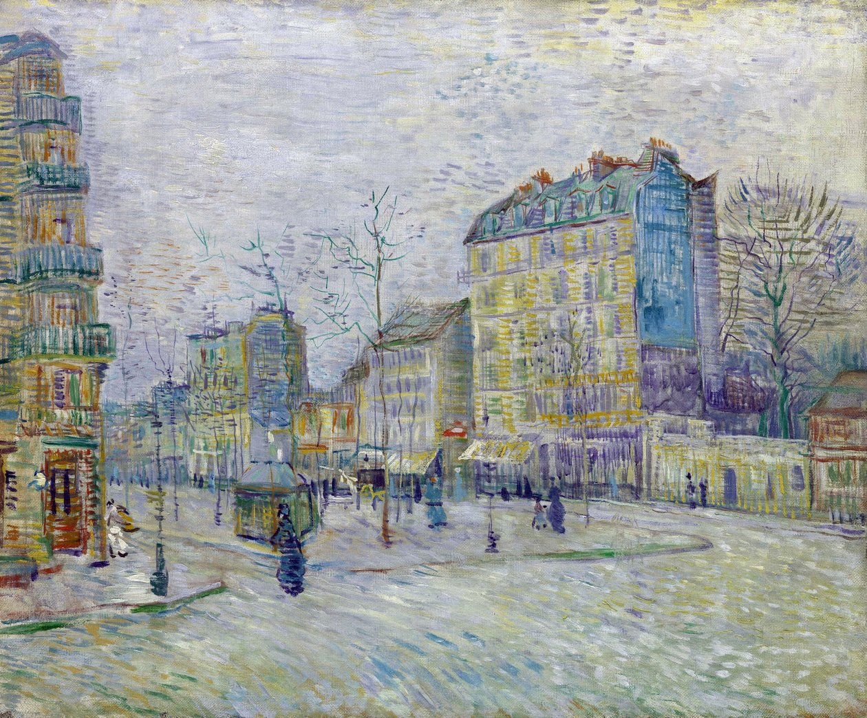 Boulevard de Clichy - Vincent Van Gogh (1853-1890) peinture - Olaj, vászon 1887 - Van Gogh Múzeum, Amszterdam alkotó: Vincent van Gogh