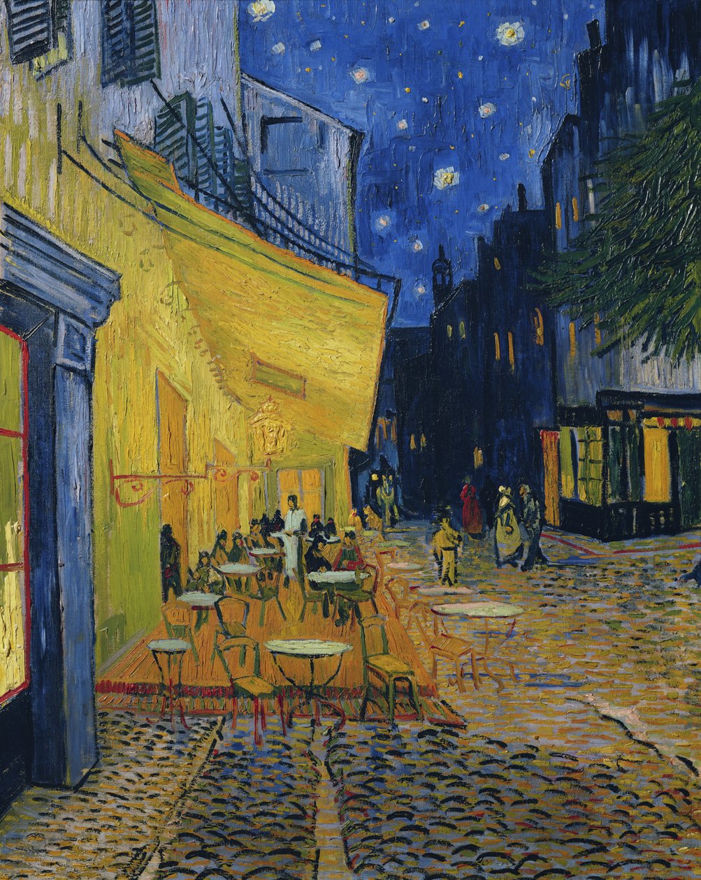 Kávéházi terasz, Place du Forum, Arles, 1888 alkotó: Vincent van Gogh