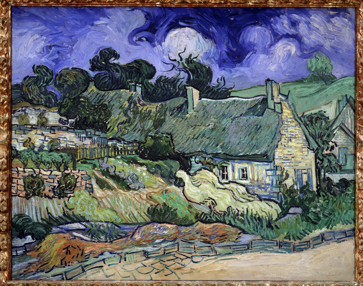 Cordeville nádtetői Auvers-sur-Oise-ban (Auvers sur Oise) – Vincent Van Gogh (1853-1890) festménye alkotó: Vincent van Gogh