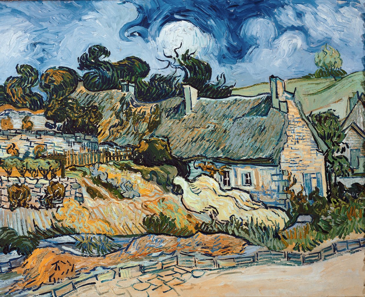Chaumes de Cordeville-től Auvers-Sur-Oise-ig (olaj, vászon alkotó: Vincent van Gogh