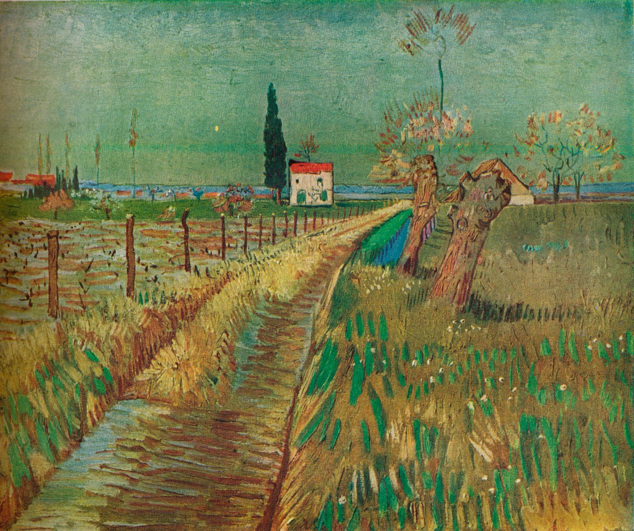 Ház a mezők között, c1890 alkotó: Vincent van Gogh
