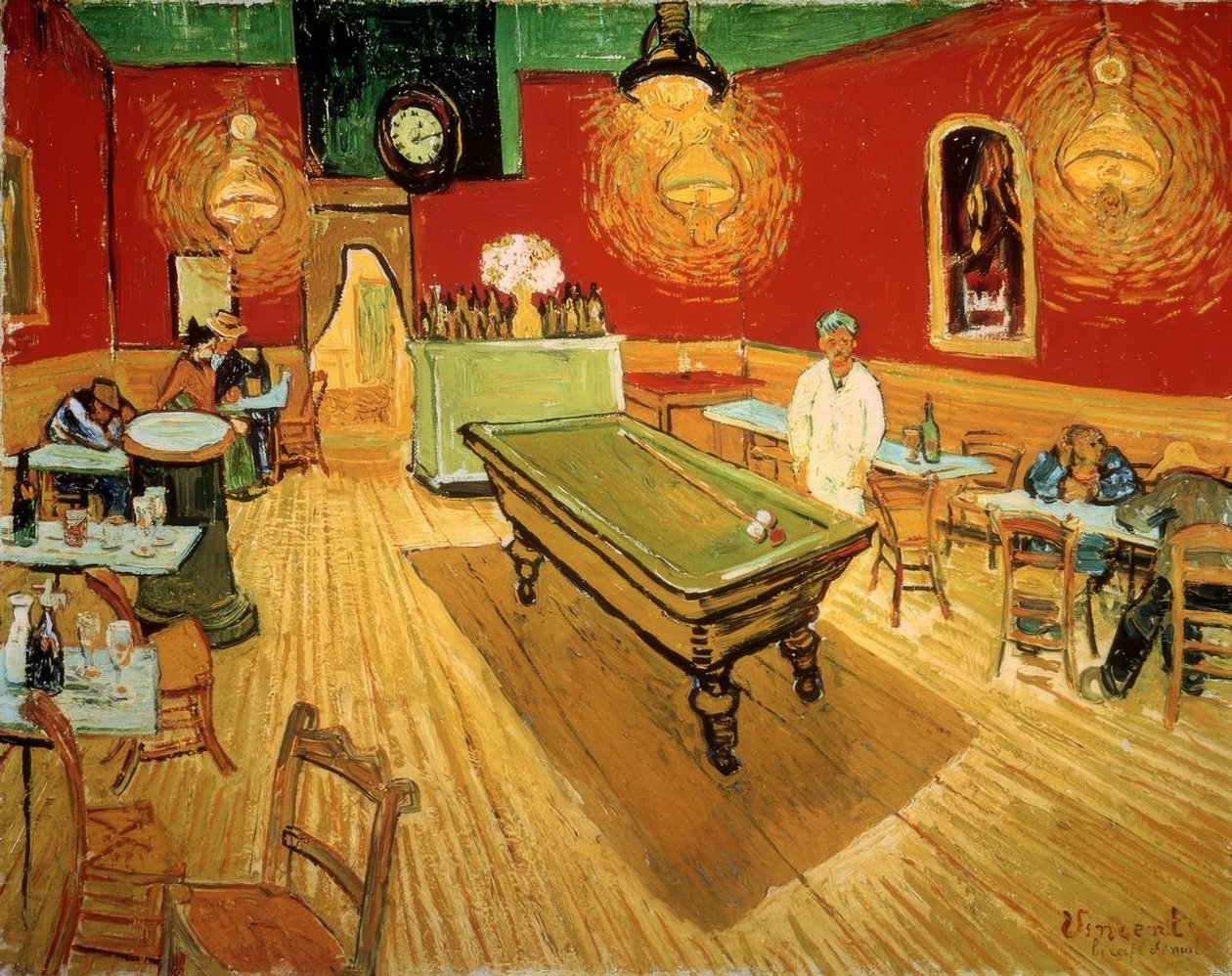 Az éjszakai kávézó az arles-i Place Lamartine-on alkotó: Vincent van Gogh