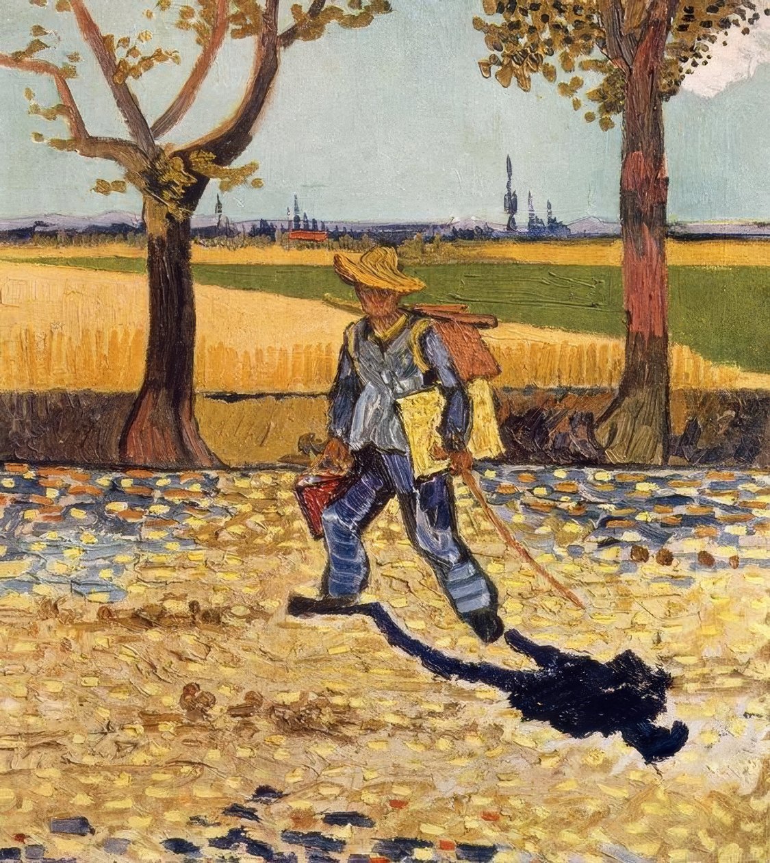 A festő munkába menet alkotó: Vincent van Gogh