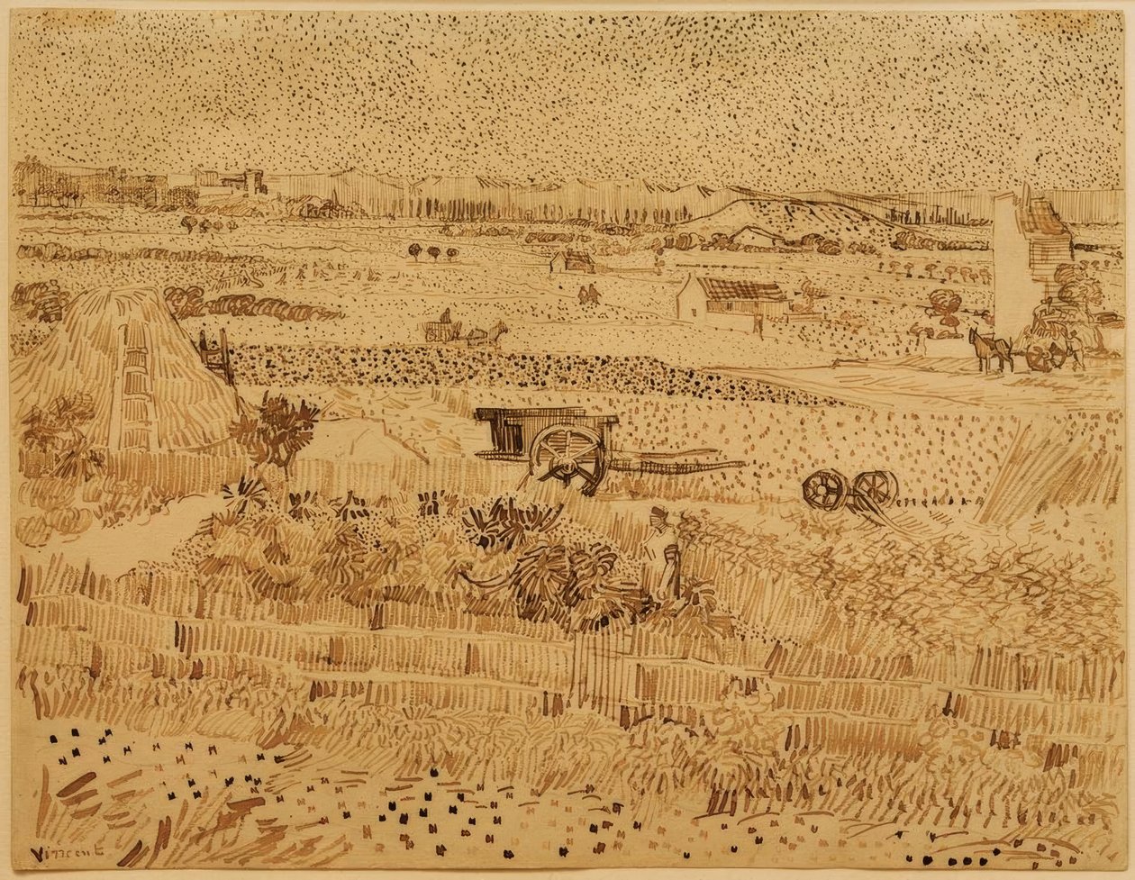 Betakarítás Provence-ban alkotó: Vincent van Gogh