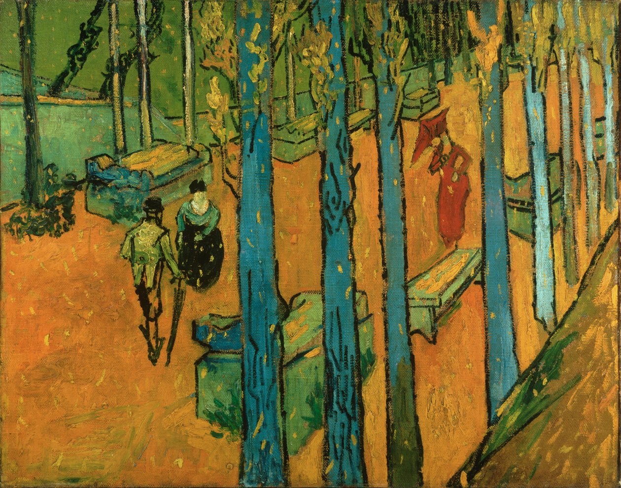 Hulló őszi levelek (Les Alyscamps) alkotó: Vincent van Gogh