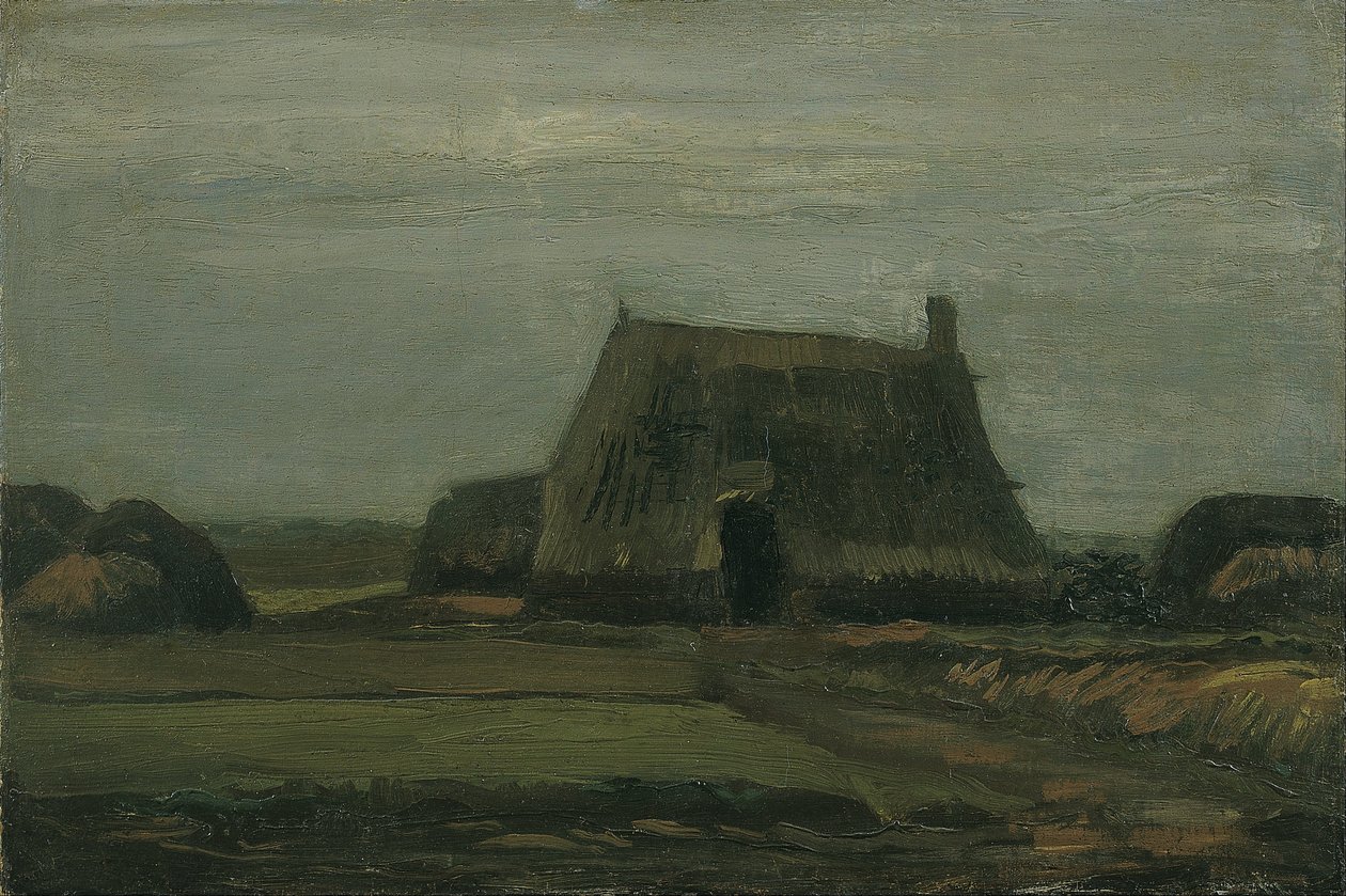 Gazdaság halom tőzeggel alkotó: Vincent van Gogh