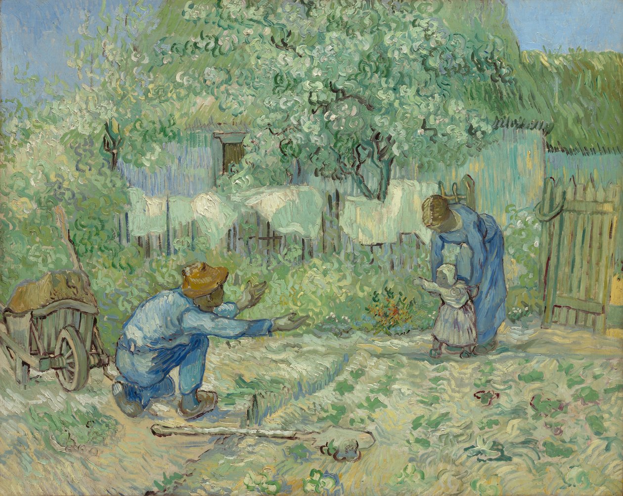 Első lépések Millet után, 1890 alkotó: Vincent van Gogh