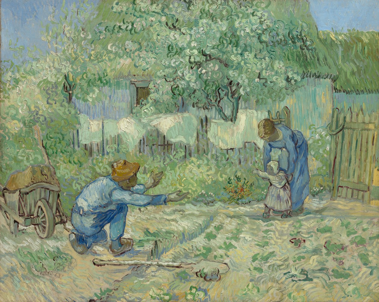 Első lépések Millet után, 1890. alkotó: Vincent van Gogh