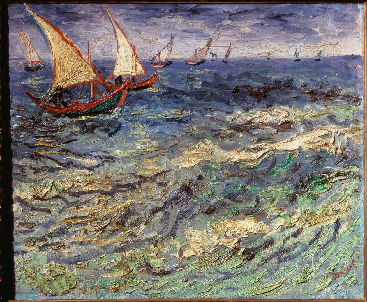 Halászhajók Saintes-Maries-ban alkotó: Vincent van Gogh