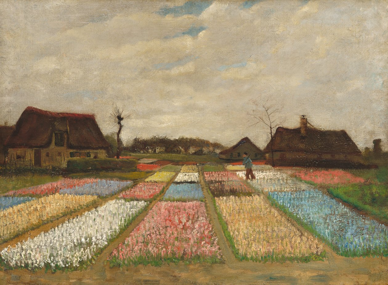 Virágágyások Hollandiában, c. 1883. alkotó: Vincent van Gogh