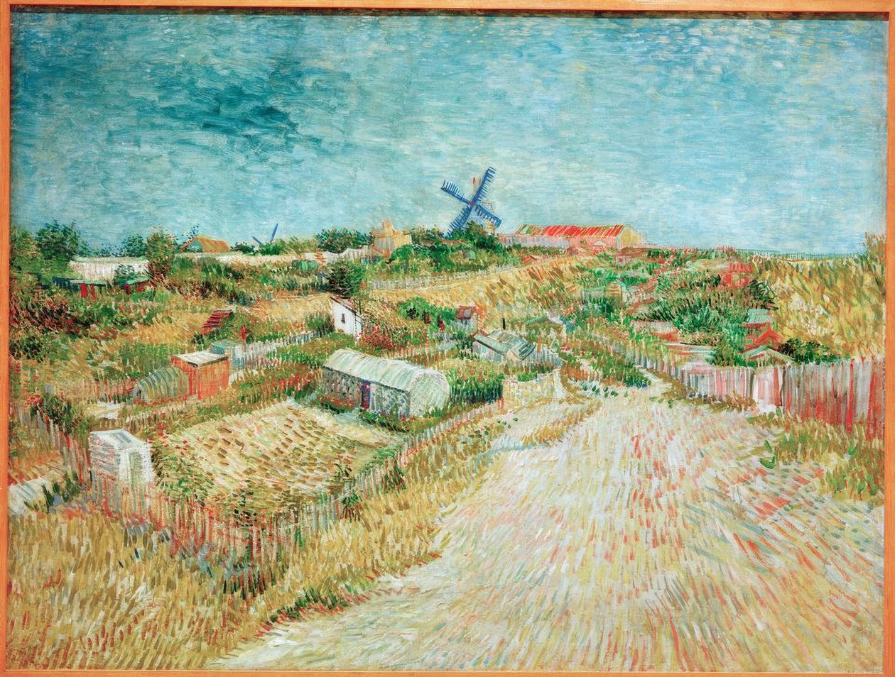 Zöldséges kertek a Butte Montmartre-on alkotó: Vincent van Gogh
