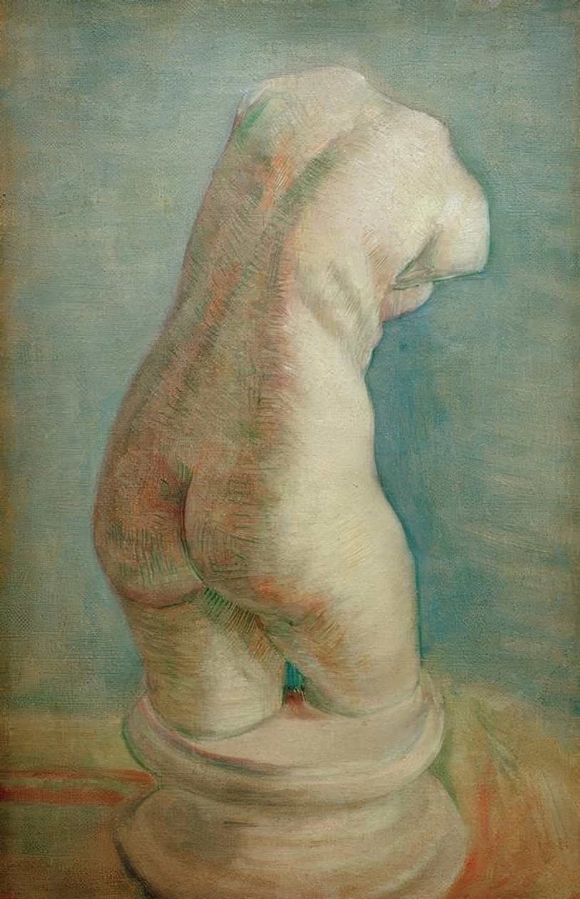 Gipsz törzs (női) hátulról alkotó: Vincent van Gogh