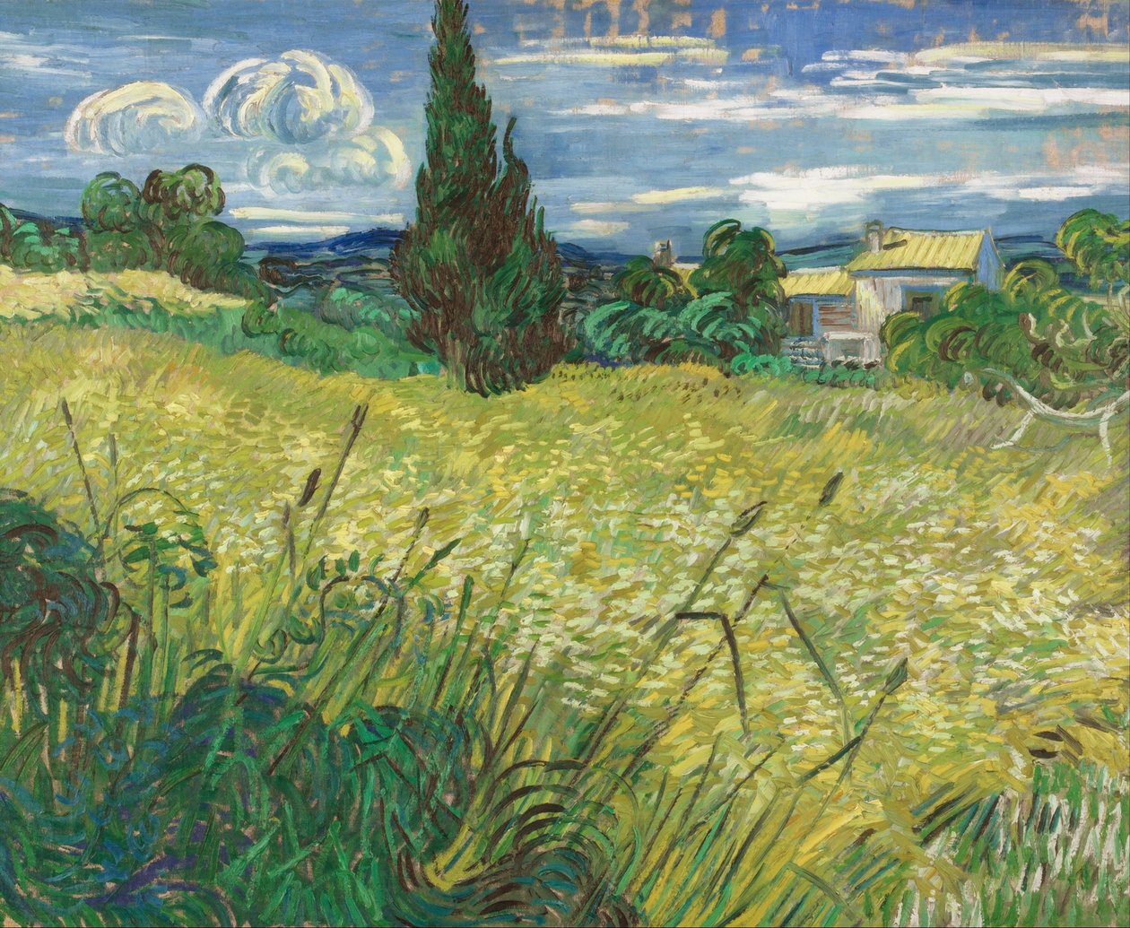 Zöld búzamező ciprusszal alkotó: Vincent van Gogh