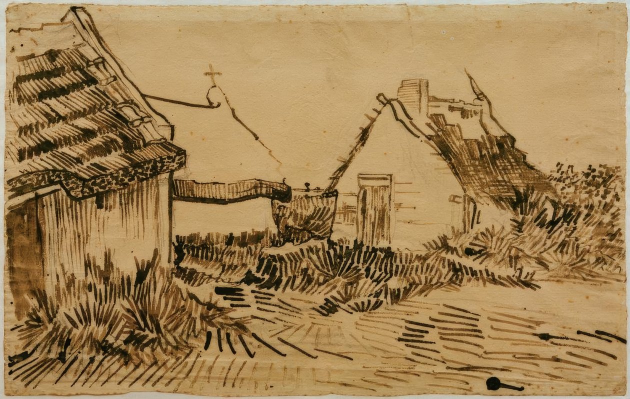 Häuser in Les Saintes-Maries-de-la- Mer alkotó: Vincent van Gogh