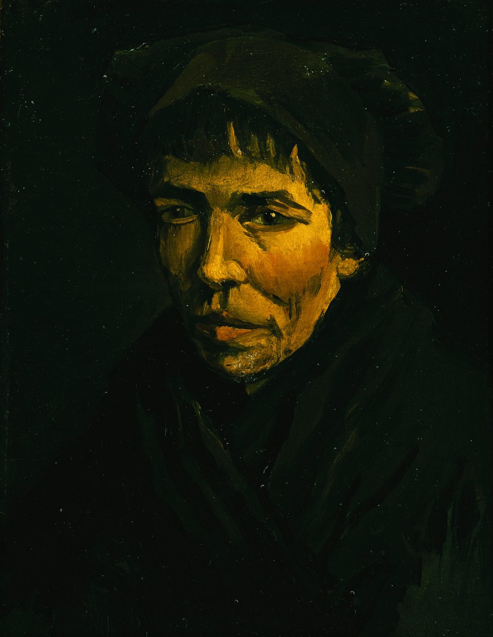 Egy paraszt feje; Parasztfő, 1885 alkotó: Vincent van Gogh