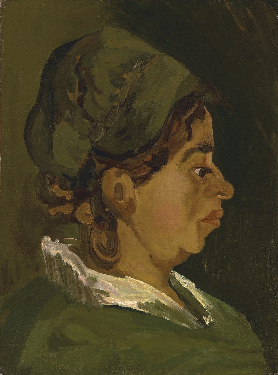 Egy parasztasszony feje: Jobb profil, 1884 alkotó: Vincent van Gogh