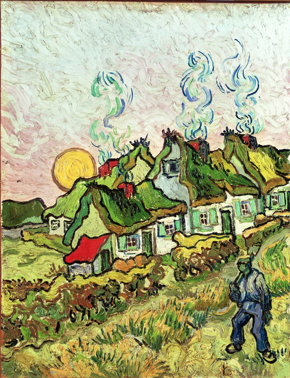 Ház és ábra alkotó: Vincent van Gogh