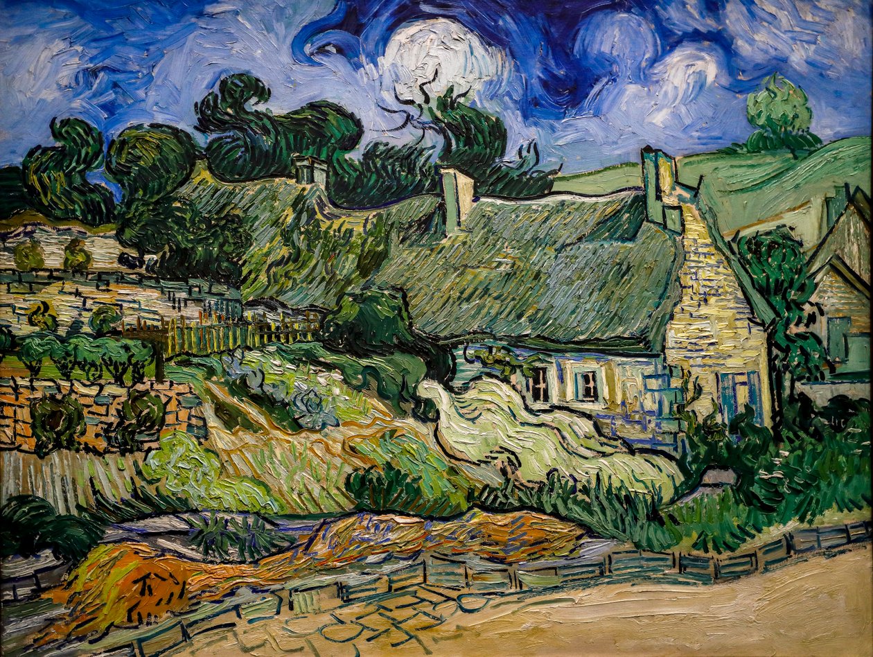 Ház szalma mennyezettel Cordeville-ben alkotó: Vincent van Gogh