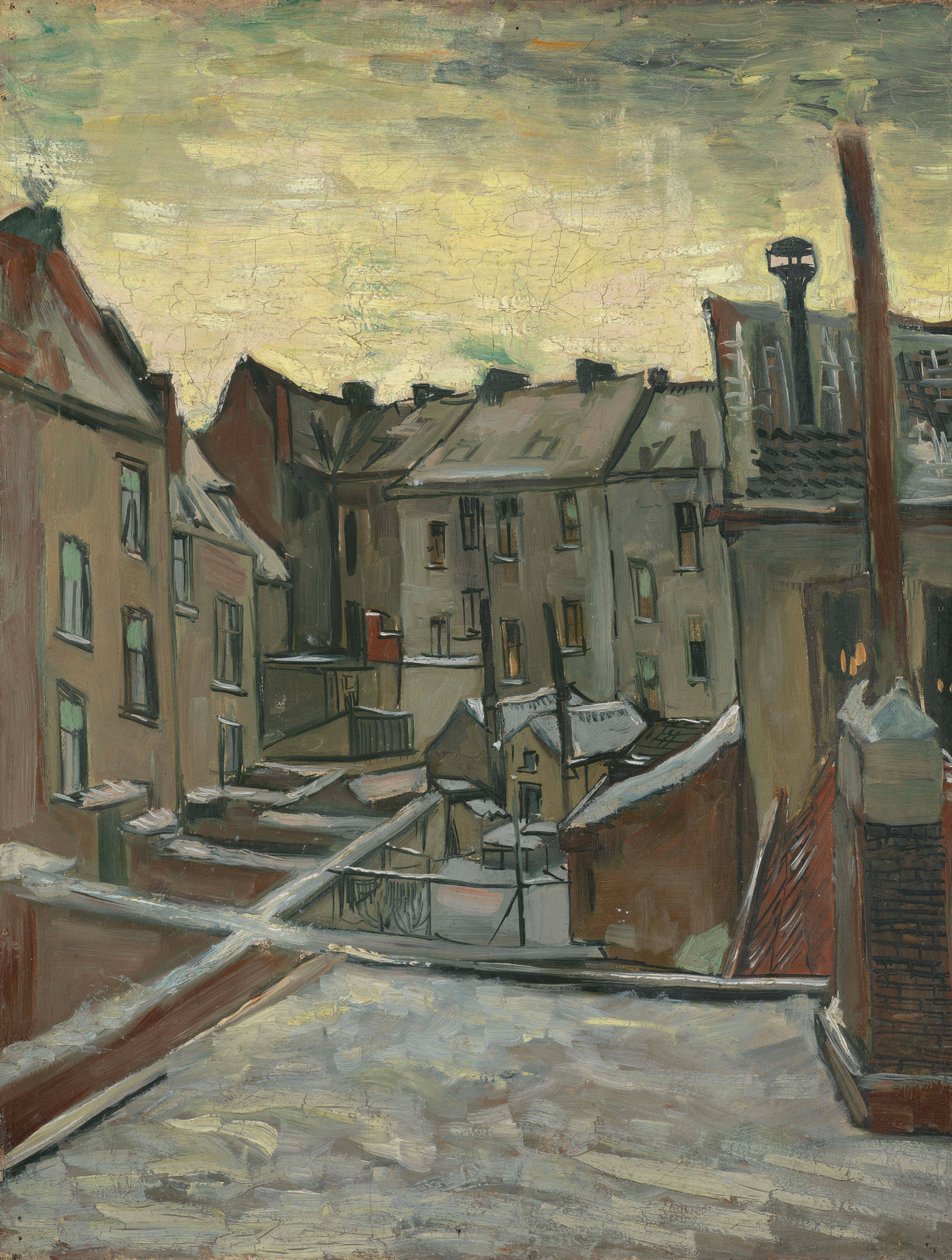 Házak hátulról nézve alkotó: Vincent van Gogh
