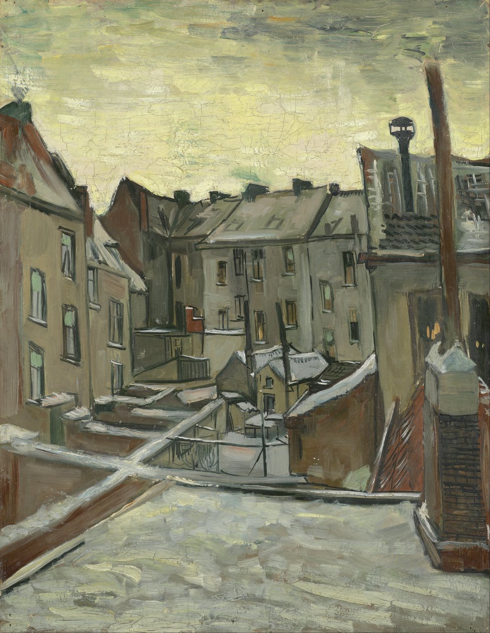 Házak hátulról nézve alkotó: Vincent van Gogh