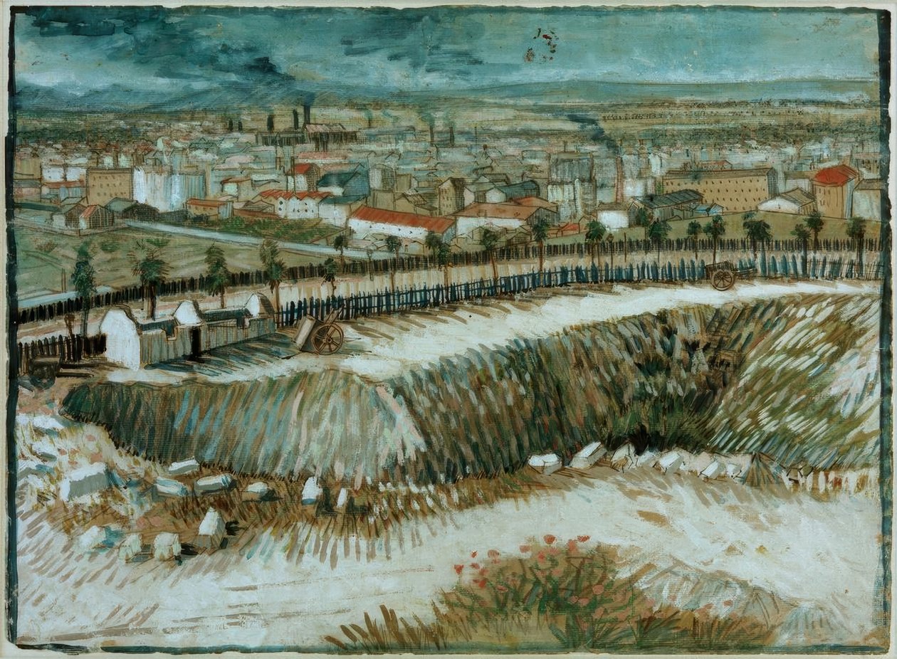 Ipari táj - Párizs külvárosában, a Montmartre közelében alkotó: Vincent van Gogh