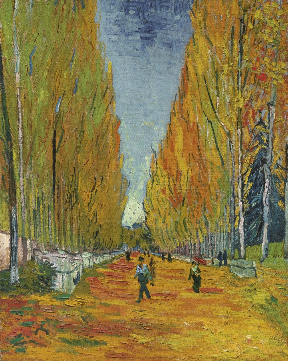 Az Allée des Alyscamps, 1888 alkotó: Vincent van Gogh