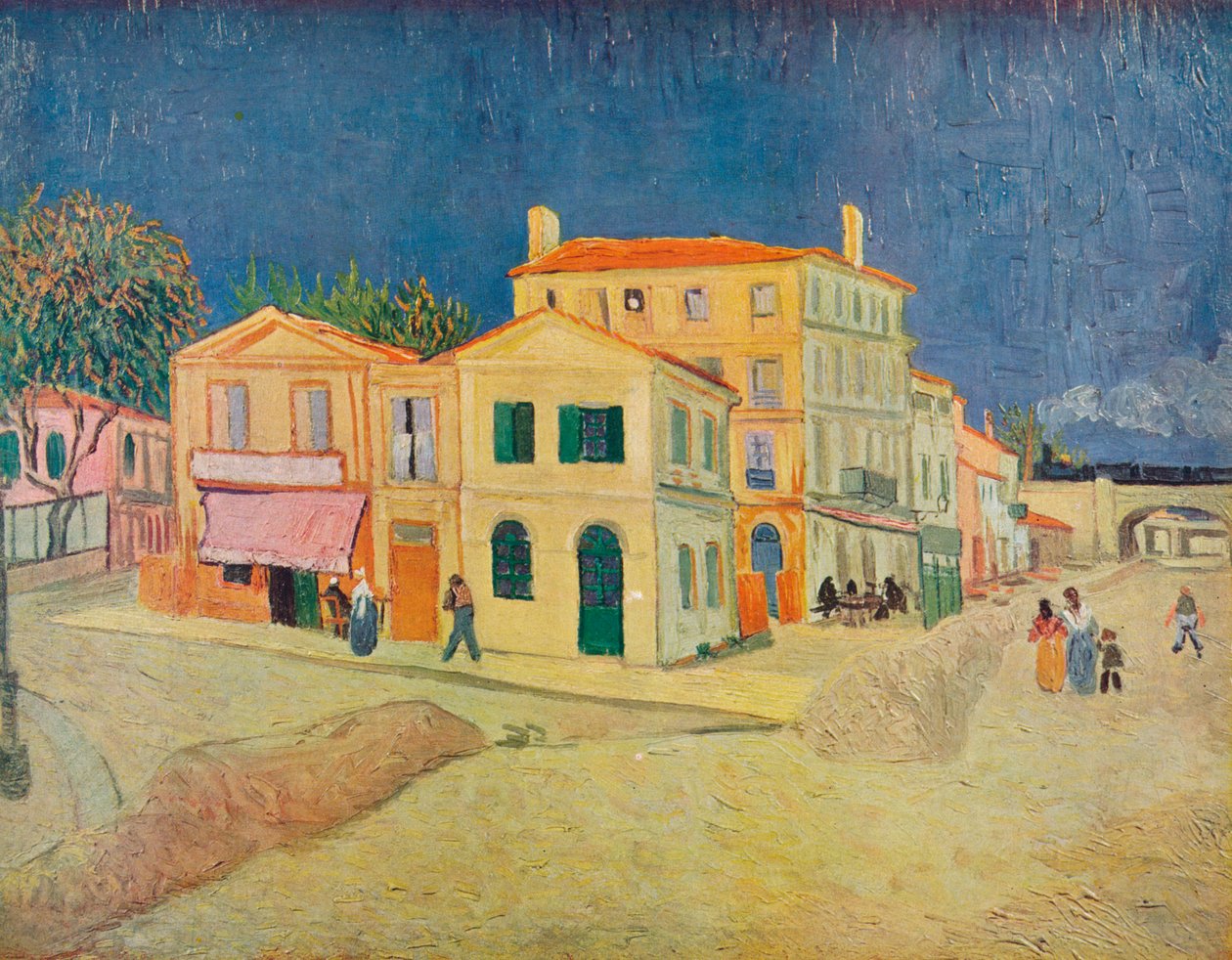 "Vincent háza Arles-ban", 1888 alkotó: Vincent van Gogh