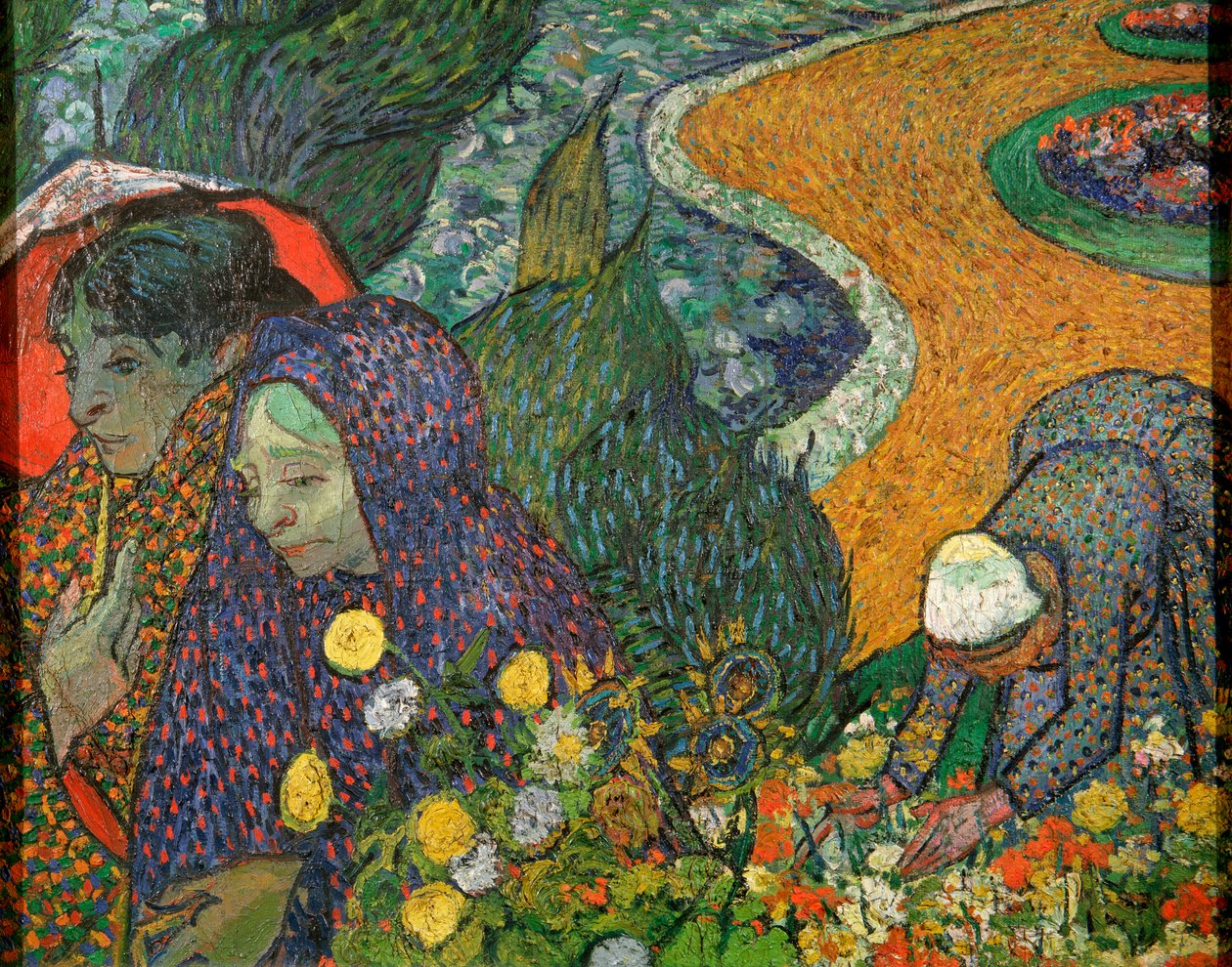 Ladies of Arles A kert emléke Ettenben, 1888. alkotó: Vincent van Gogh
