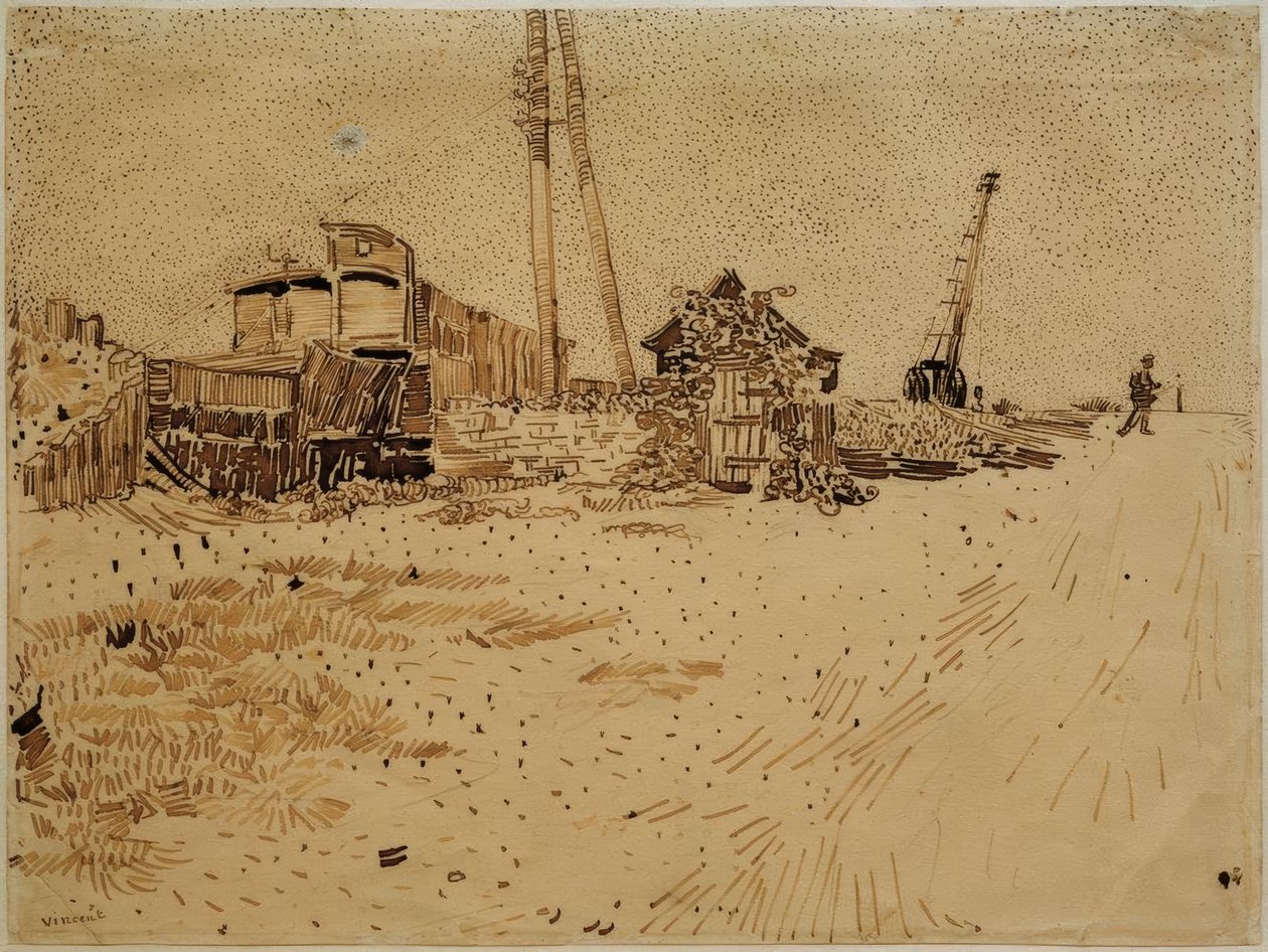 Vasúti raktárterület alkotó: Vincent van Gogh