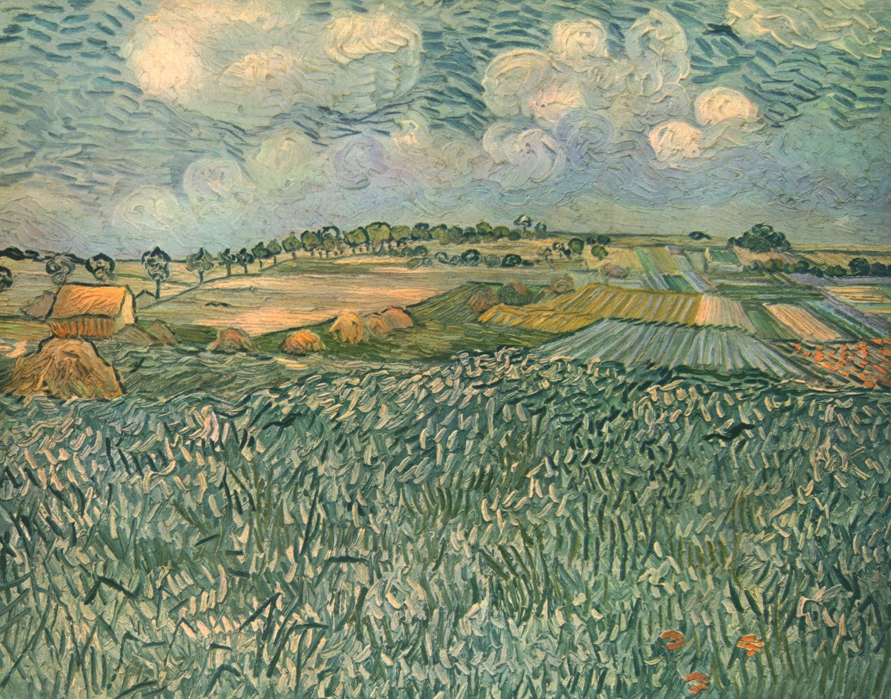 Táj Auvers mellett, 1890. június, 1947. alkotó: Vincent van Gogh