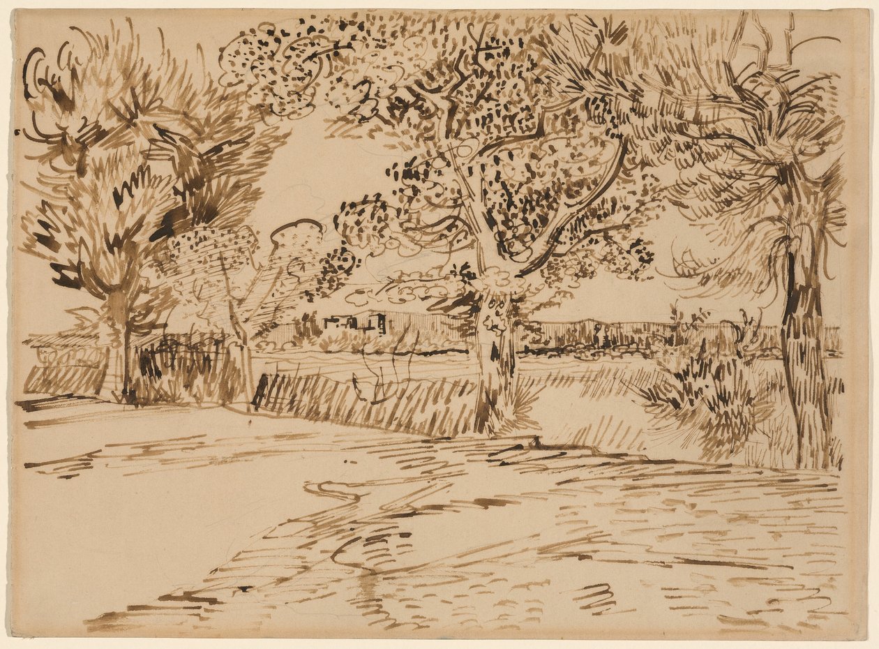 Táj Arles-ban alkotó: Vincent van Gogh