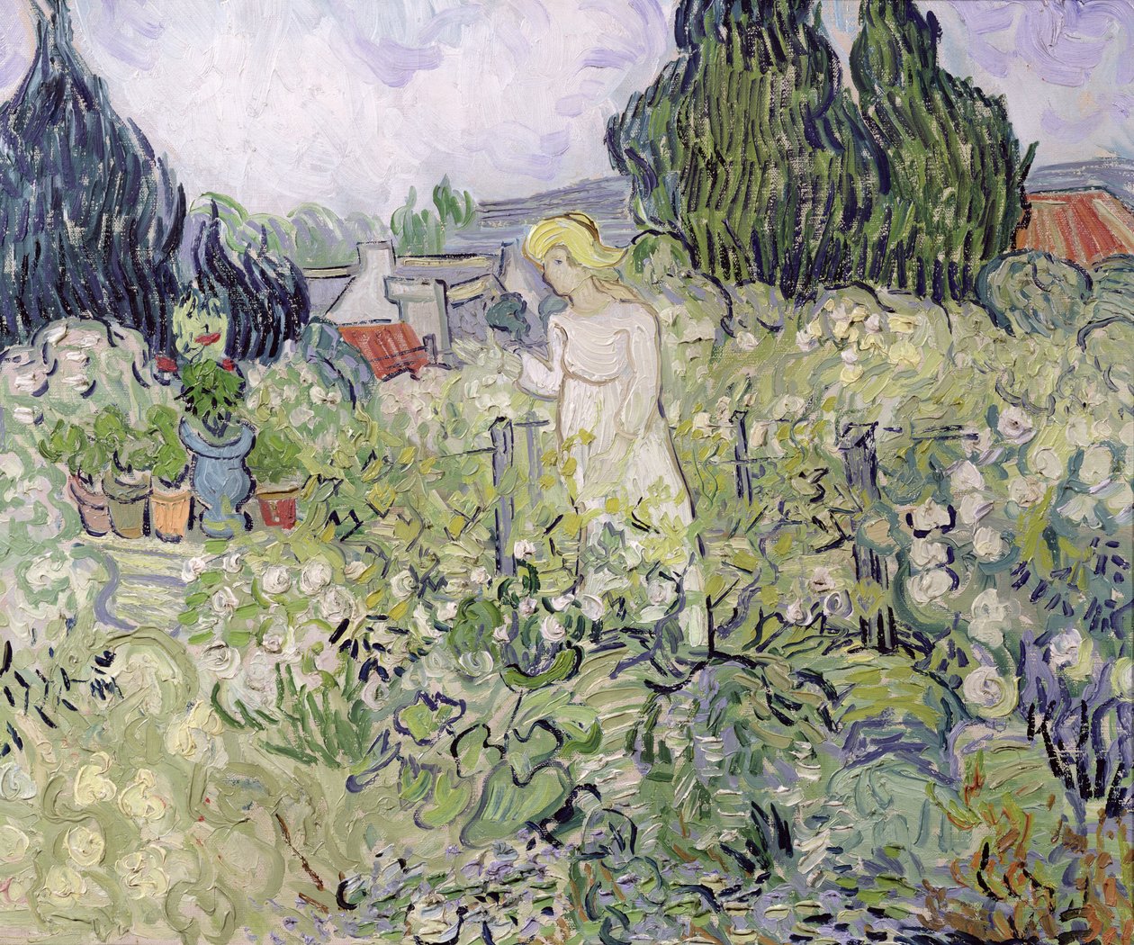 Mademoiselle Gachet a kertjében, Auvers-sur-Oise-ban alkotó: Vincent van Gogh