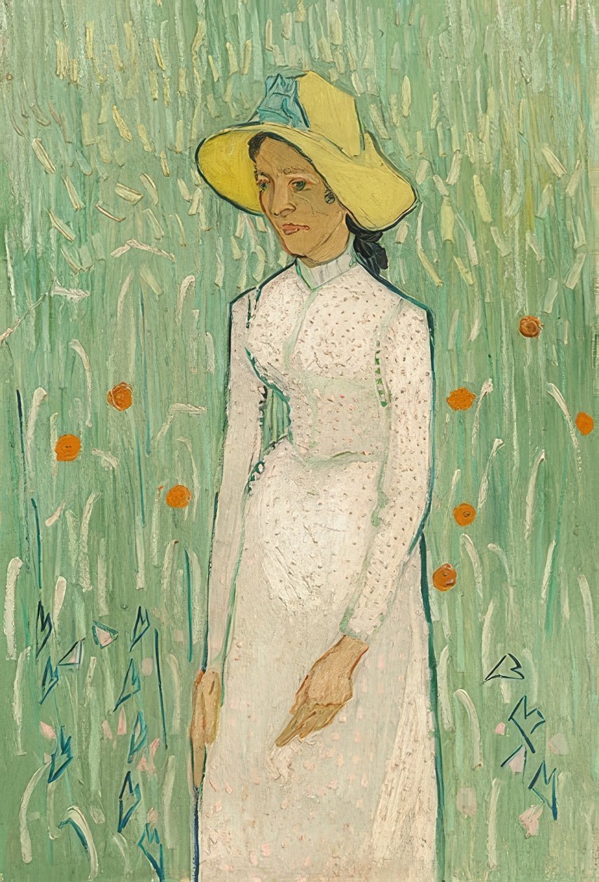 Fehér ruhás lány. 1890 alkotó: Vincent van Gogh