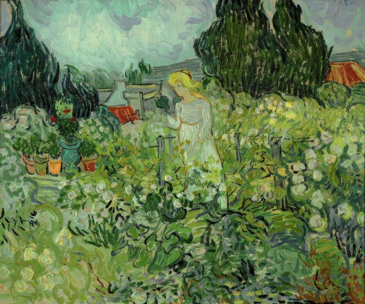 Marguerite Gachet a kertjében alkotó: Vincent van Gogh