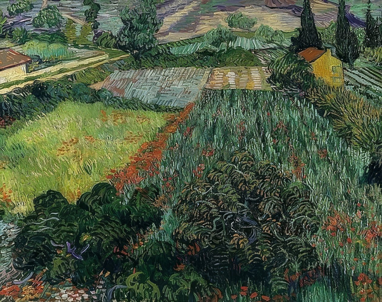 Mákos mező. 1889 alkotó: Vincent van Gogh