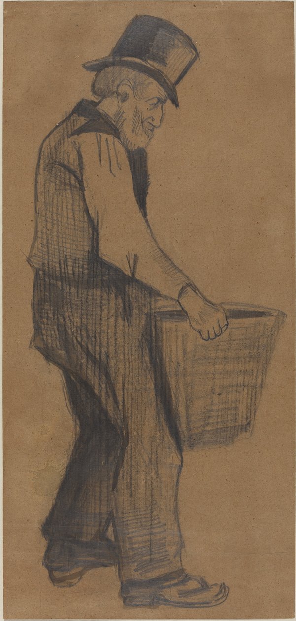 Öreg, aki egy vödröt hord alkotó: Vincent van Gogh