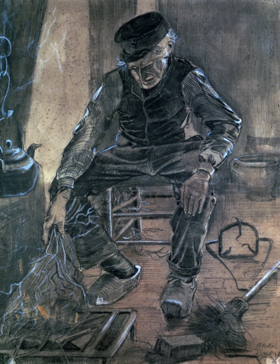 Old Man Kindling Wood, 1881 alkotó: Vincent van Gogh