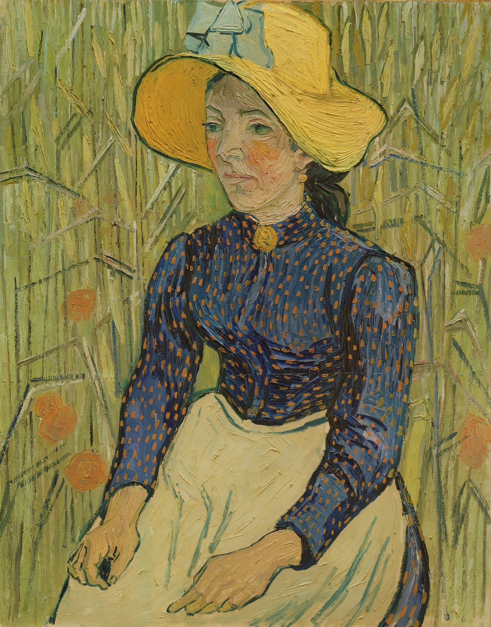 Parasztlány szalmakalapban, 1890 alkotó: Vincent van Gogh