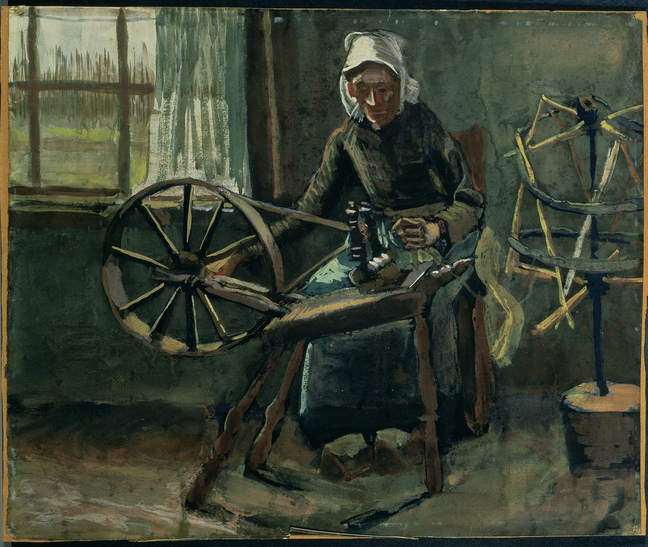 Parasztasszony tekercselő orsó alkotó: Vincent van Gogh